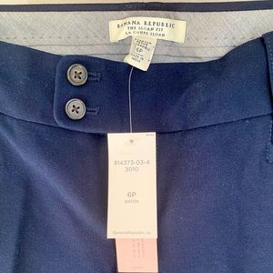 Navy Banana Republic Sloan Cropped Pants size 6P
